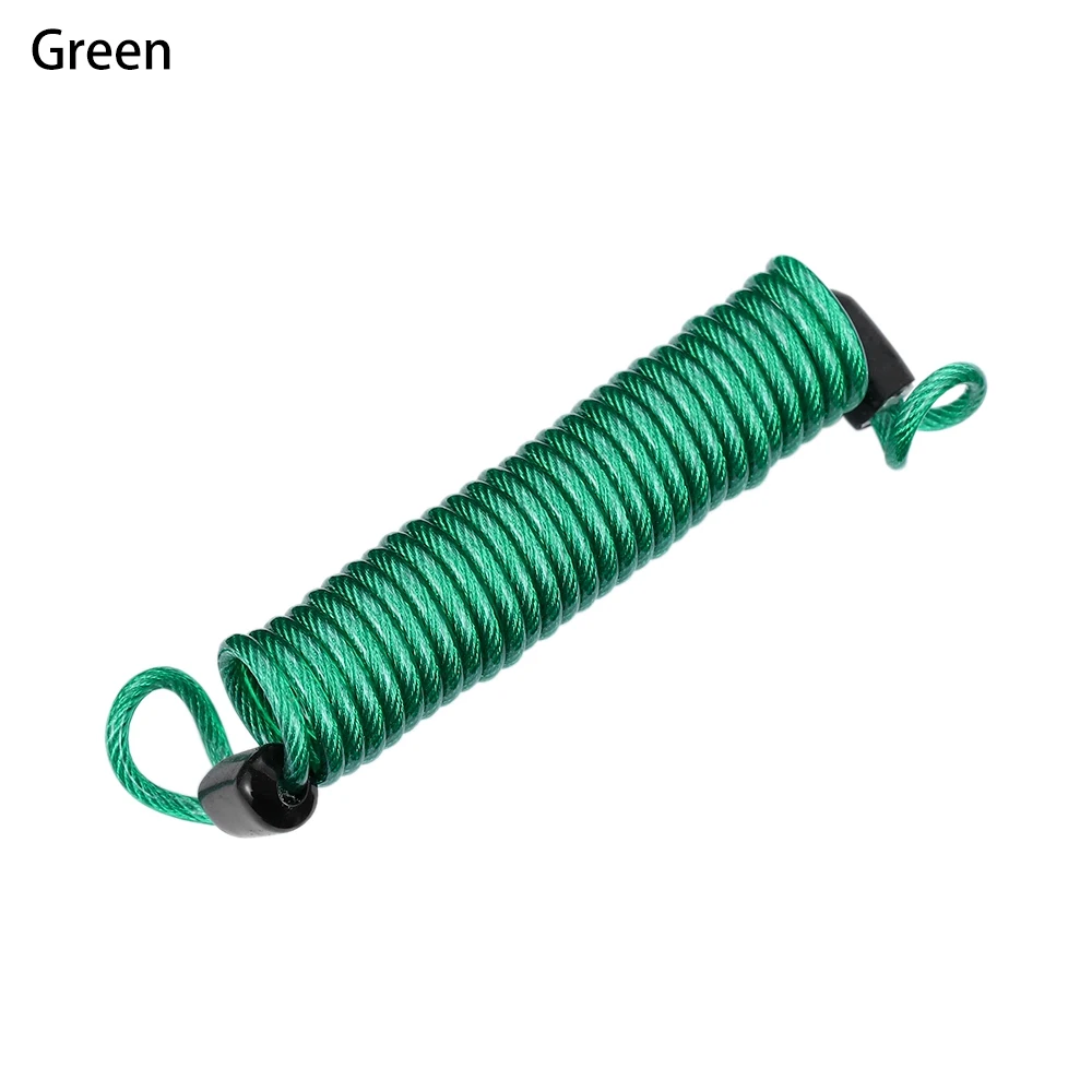 green 1 шт. 150 см аварийный дисковый замок безопасности Весна Напоминание Кабель Велосипед Мотоцикл Скутер - Цвет: green