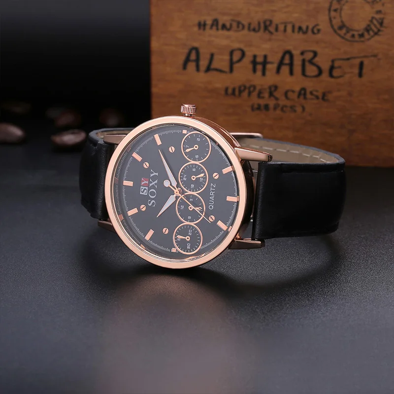 

2020 SOXY Top Brand Watch Fashion Cool Sport Watches Men Watch Luxury Leather Quartz Watch Hombre Hour Clock Relogio Masculino
