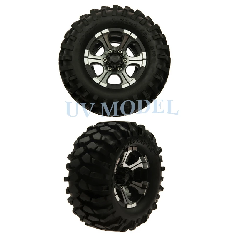 Осевые SCX10 D90 1 9 дюйма Beadlock колеса + 108 мм резиновые шины для 1:10 весы CC01 RC Рок