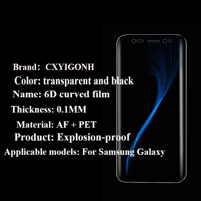 CXYIGONH 6D для Samsung Galaxy S6 Edge S7 защита экрана S8 S9 стекло фильм Note 8 примечание 9