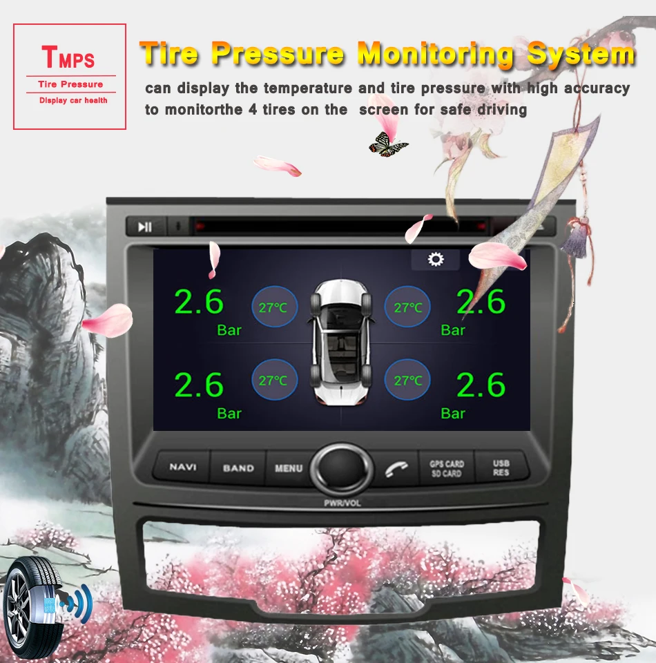" Android 9,0 Octa ОС автомобильный DVD gps радио для Ssangyong Korando 2010-2013& Actyon 2012- Поддержка Wi-Fi 3/4G DAB+ ТВ Видео Aux