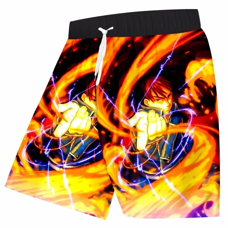 Шорты мужские с 3D принтом в стиле Харадзюку короткие штаны металлическим