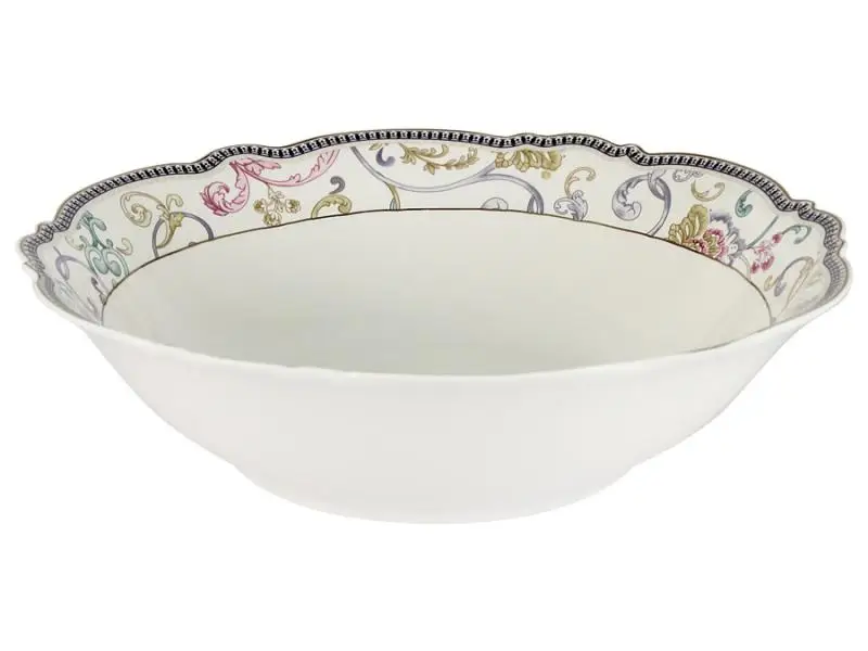 Салатник Anna Lafarg Узор 23 см|Блюдца и тарелки| |