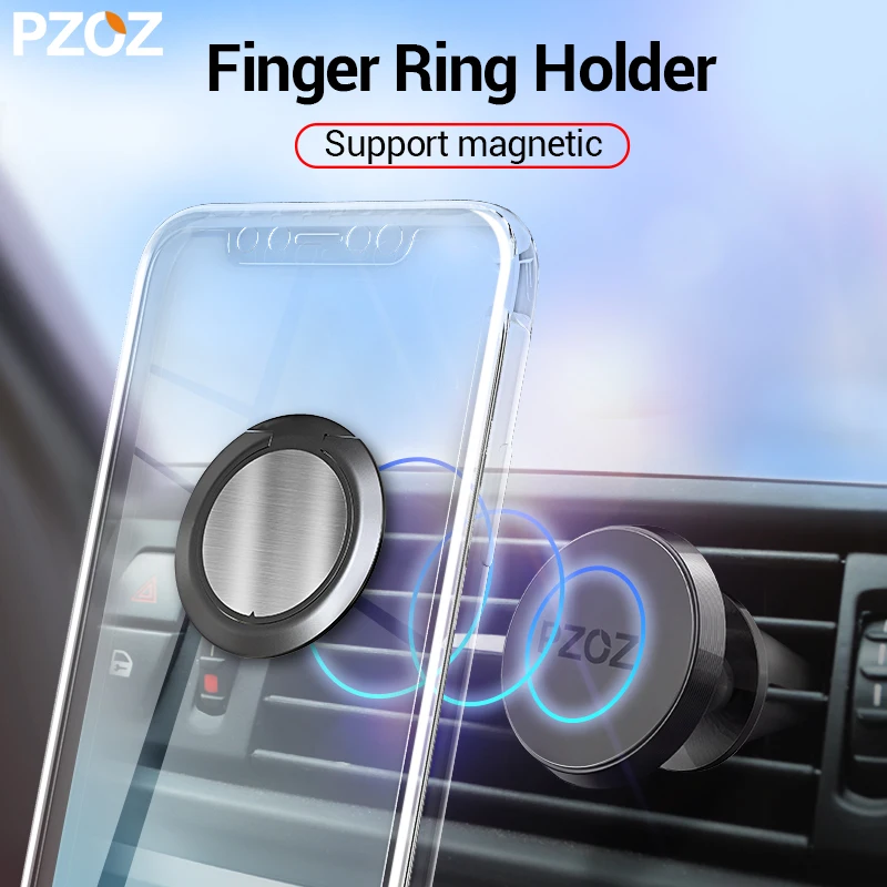 PZOZ Finger Ring Holder for Samsung S9 S8 General Phone ring 360 Degree phone stand Magnetic Car Bracket Stand Phone Accessories