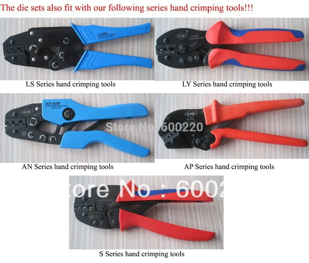 Die Sets for AM-10 Pneumatic Crimping Tools and EM-6B1/2 Electrical | Инструменты