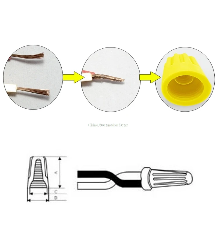 100 шт./лот Электрический проводной разъем поворотные клеммы пружинная вставка в