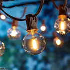 25 лампочек, лампы из вольфрамового провода для наружного освещения, водонепроницаемые, для сада, праздвечерние вечеринки, рождества, украшение для дома, лампа переменного тока 220 В с вилкой для ЕС и США
