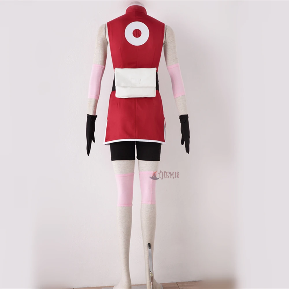 Athemis аниме Haruno Sakura Косплей Костюм на заказ Высокое качество|haruno sakura cosplay|sakura