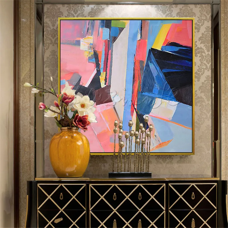 Wall Art pictures Hand painted canvas oil paintings Cheap large modern abstract cuadros Home decor Canvas quadro | Дом и сад