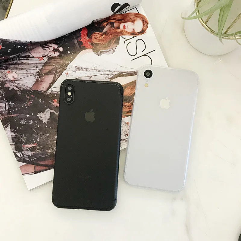 Ультра тонкий матовый телефон случае для iPhoneXsMax iPhoneXR iPhone6 7 8 iPhone7