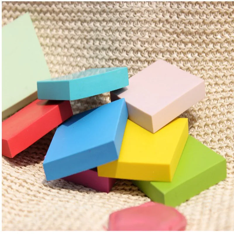 10 конфетных цветов Высокое качество DIY резной резиновый штамп квадратный кирпич