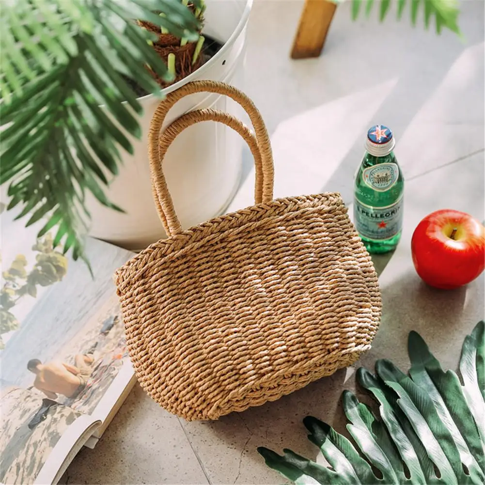 Скандинавский минималистичный Ретро стиль тканая пляжная сумка домашняя