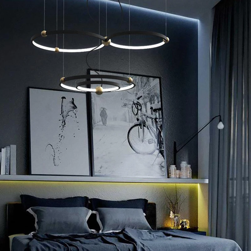 Современные подвесные светильники промышленные круглые светодиодные лампы