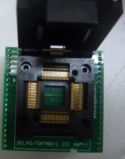 Оригинальное тестовое сиденье ATMEL IC AT89C51SND1 программирование сгорания QFP80