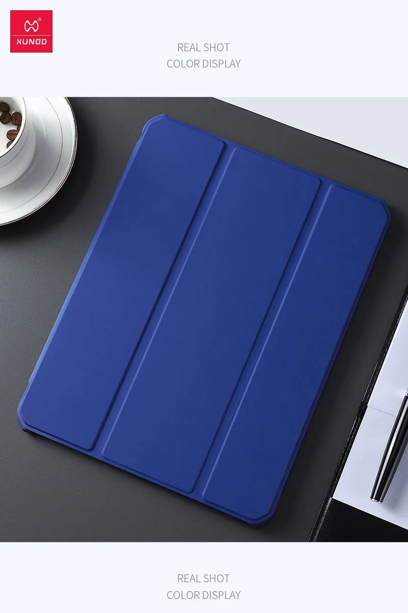 Xundd флип-чехол для iPad Pro 12,9 анти-капля Умный Магнитный чехол для iPad Pro 11 10,5 с держателем ручки кожаный ТПУ чехол