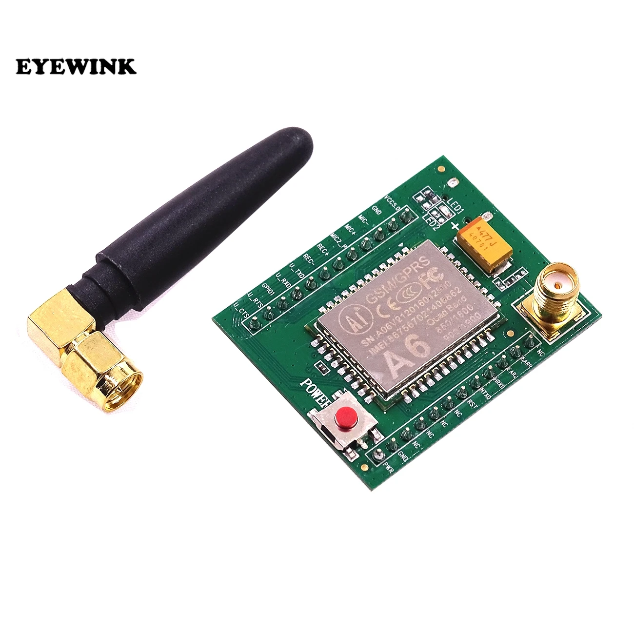 1 шт./лот ESP8266 умная электроника Gsm a6 GPRS модуль GSM A6 \ SMS Speech плата беспроводной