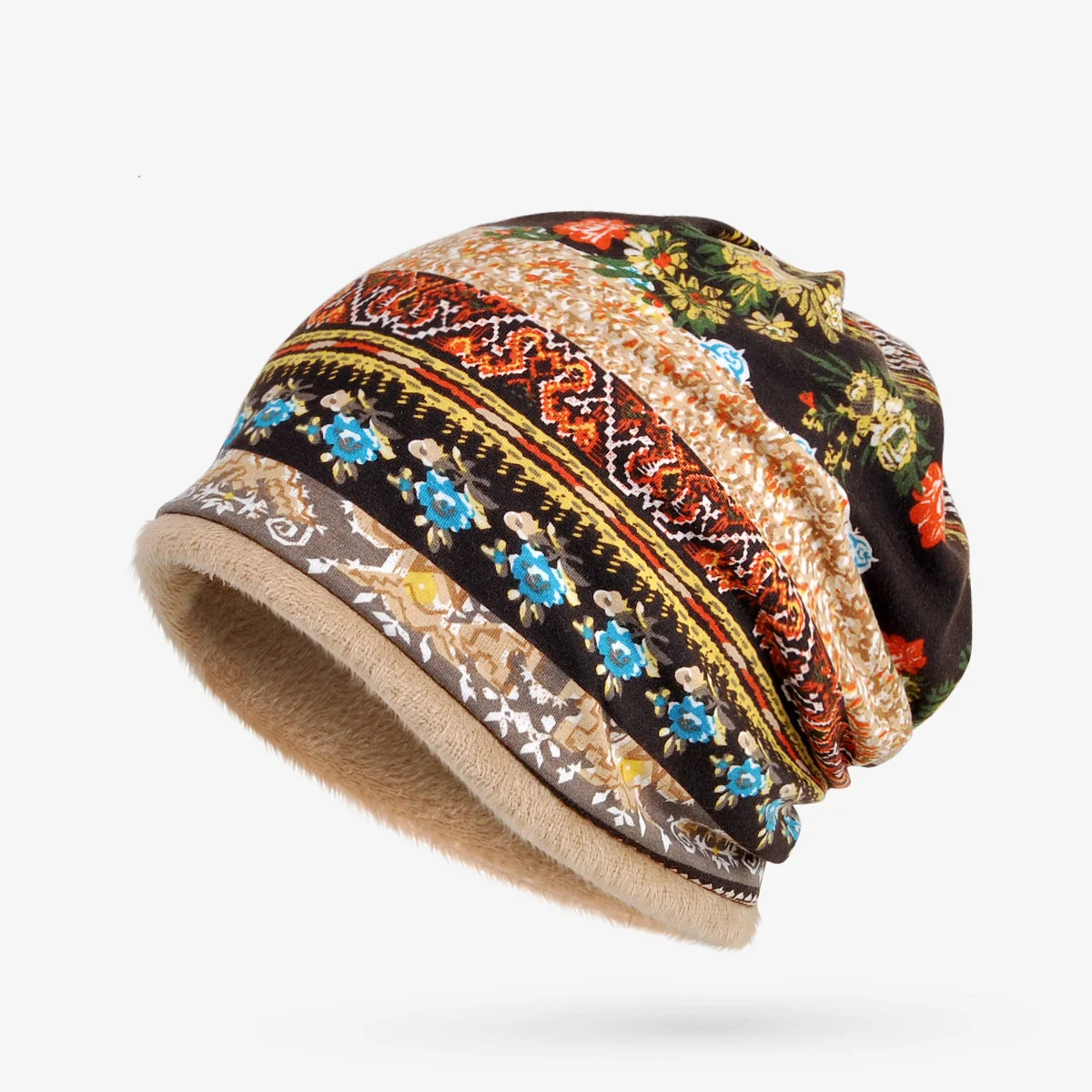 Женские шапочки Beanies turban шапка с рисунком цветов повседневные спортивные шапки