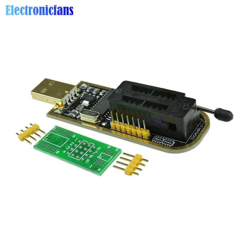 CH340G CH341 CH341A 24 25 серии EEPROM флэш-биос USB программатор SOIC8 SOP8 СОП Формат Флэш-чип зажим для проверки ИС разъем Adpter
