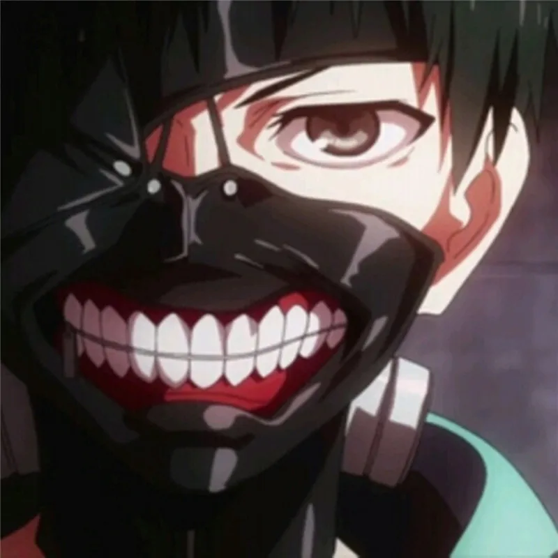 Вечерние маскарадные маски Tokyo ghoul kaneki ken на Хэллоуин черные с героями