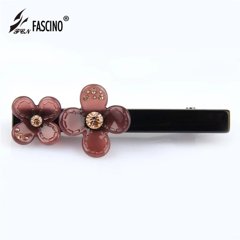 Cellulose Acetate Hairpins Rhinestone Flower Barrette Hair Clips Jewelry For Women Girls Accessories Tiara (BG850055) | Украшения и