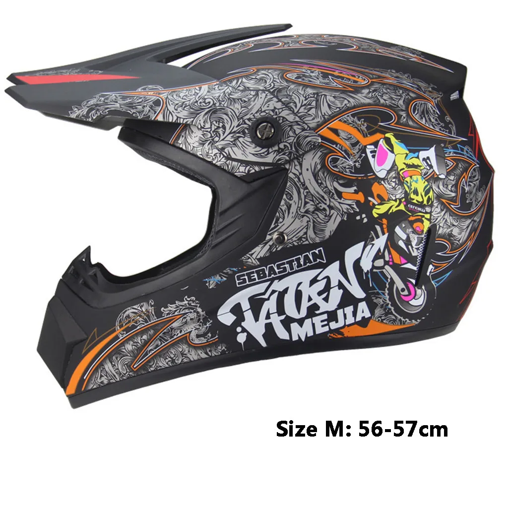 

SizeM ABS Motobiker шлем ClassicBbicycle MTB DH RacingMotocross горнолыжный шлем велосипеда небольшой светильник Вес внедорожный шлем