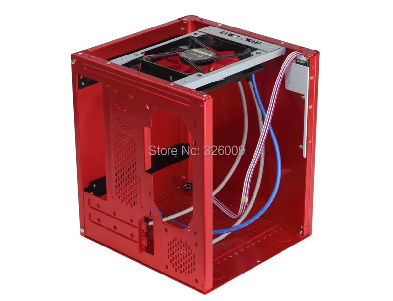 HTPC мини-ITX корпус из алюминия с поддержкой USB3.0 и 3,5''HDD, стенд для поддержки электропитания, мини-корпус с поддержкой WIFI, COM PCI, аудио-портов. Realan D3.