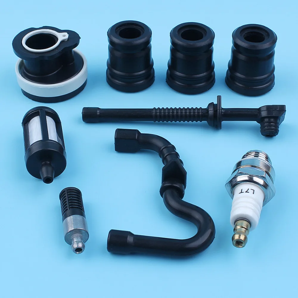 

AV Buffer Intake Manifold Fuel Oil Filter Hose Line Kit For Stihl 018 MS180 017 MS170 MS 180 170 Chainsaw Candle Spark Plug