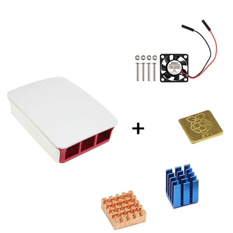 as picture Чехол для Raspberry Pi 3, официальный корпус из АБС-пластика, корпус Raspberry pi 2, корпус из основы Raspberry Pi+ вентилятор охлаждения - Цвет: as picture
