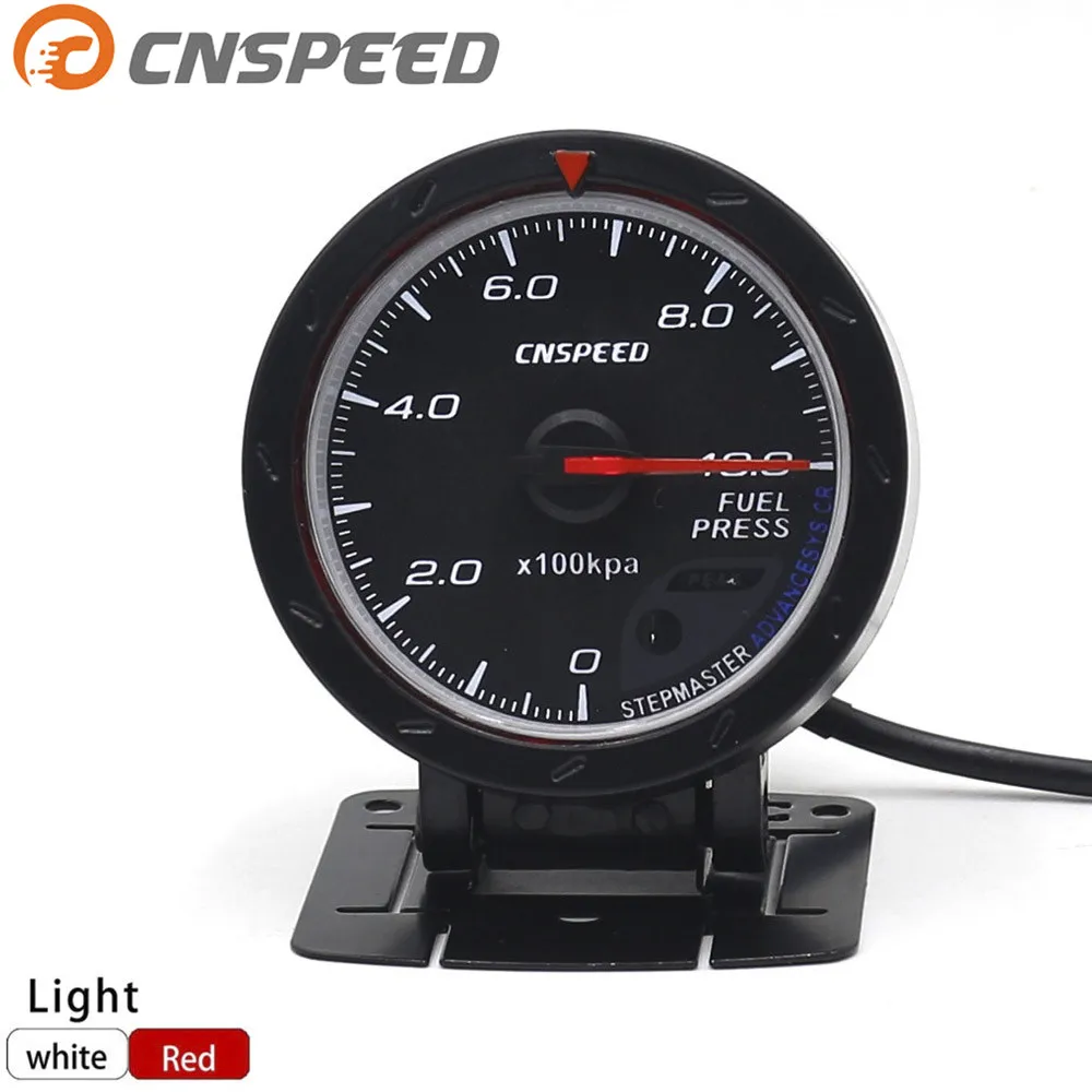 CNSPEED 60 мм автомобиль топливный пресс ure Калибр 0 10 бар красный и белый свет