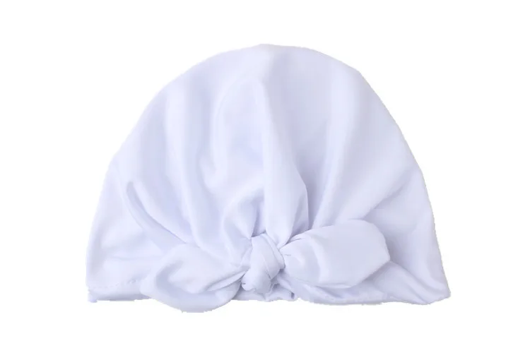 E205831 Sweet Dot Baby Girl Hat with Bow Candy Color Baby Turban Cap for Girls Elastic Infant Accessories 1 PC - Цвет: E205831