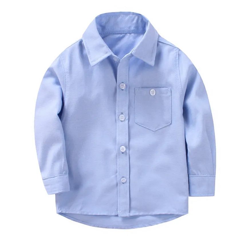 Новые весенне-осенние рубашки для мальчиков хлопковые Повседневные детские
