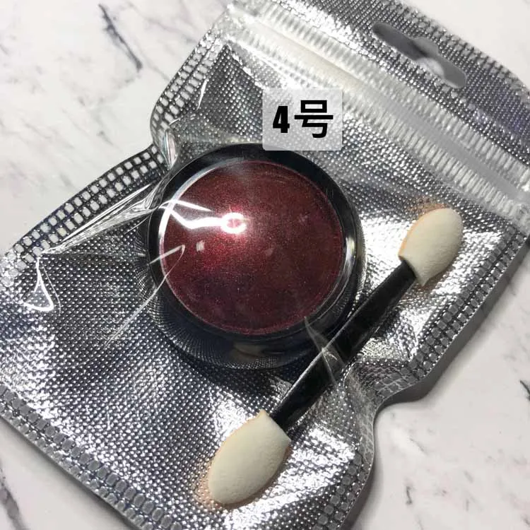 color4 1 коробка зеркальный блеск для ногтей пигментный порошок 0,2 г/банка зеркальный порошковый хромированный пигмент для ногтей Блестящий волшебный порошок 7 цветов пигмент для ногтей - Цвет: color4