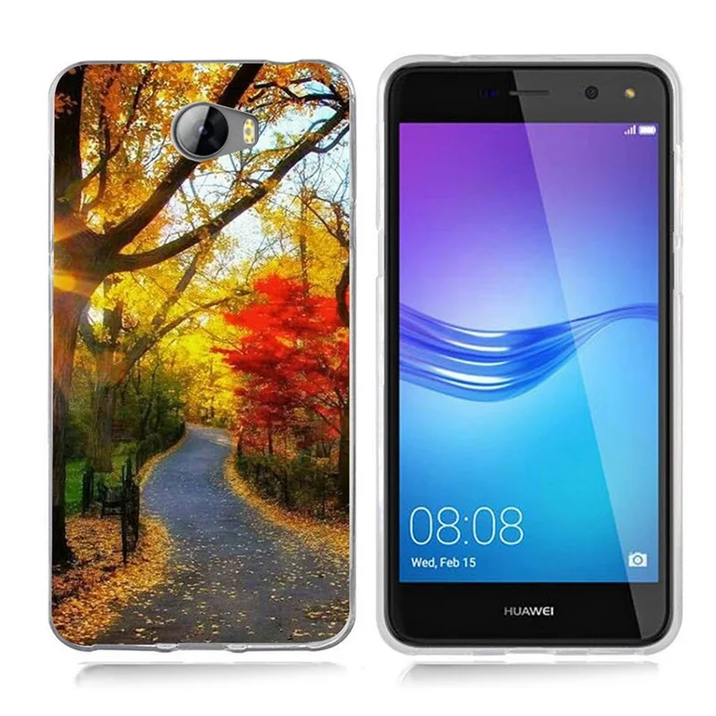 Цветной Мягкий силиконовый чехол для Huawei Y5 ii Y5ii/5A LYO-L21/Y6 II Compact A003 |