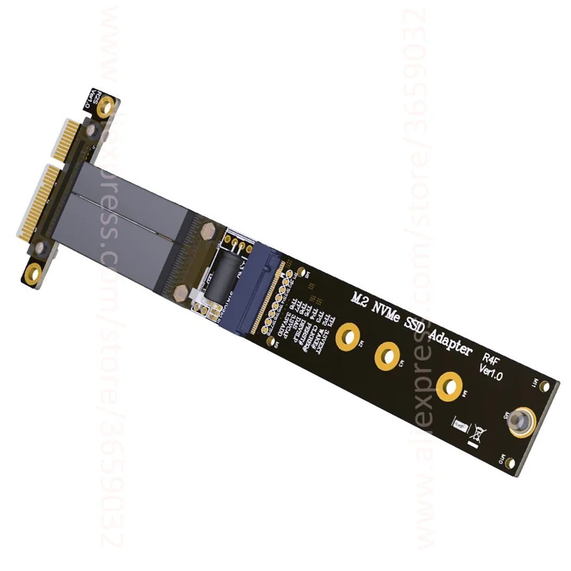 Кабель расширения PCIe 4x M2 M.2 NVMe SSD для переходных карт x4 поддержка PCI E 3 0x4 полная