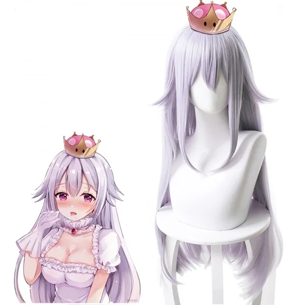 Парик для косплея Super Bros Brothers Boosette женские волосы 80 см реквизит из синтетических