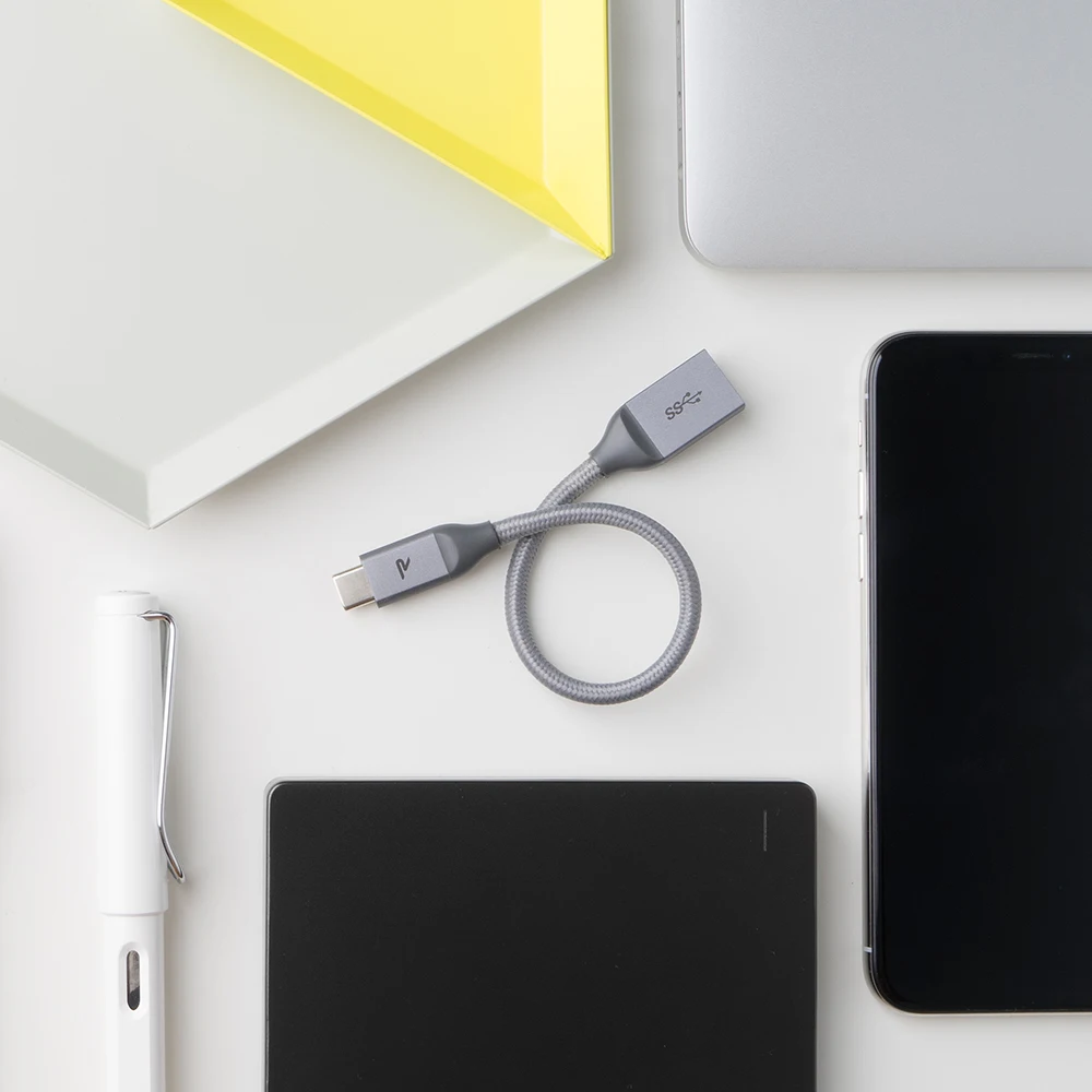 RAMPOW USB C адаптер для MacBook air/pro 5 В/3A OTG Быстрая зарядка type к Женский samsung S9/S10 |