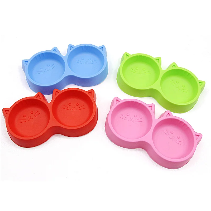 Товары для домашних животных пластиковая миска кошачьего лица Защита окружающей