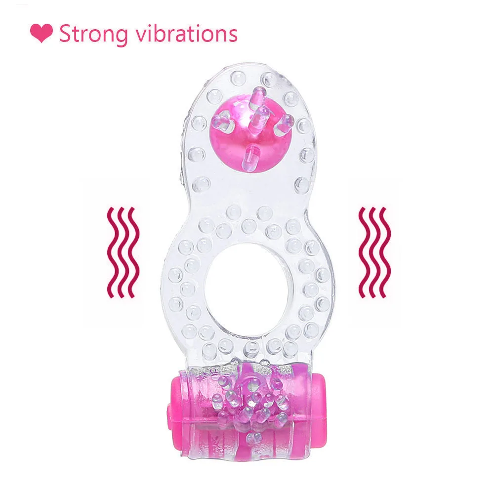 OLO Vibrator Penis Ring Silicone Cock Clitoris Stimulator Extender Sex Toys for Men Dual Pleasure Adults Products | Красота и