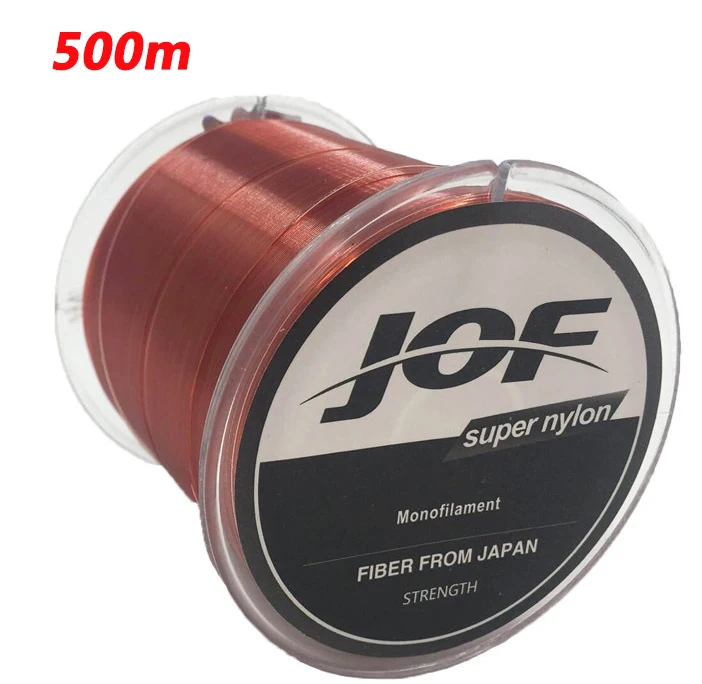 500 м супер strongnylon лески 2LB 40LB 8 видов цветов мононити основной линии с пластиковой