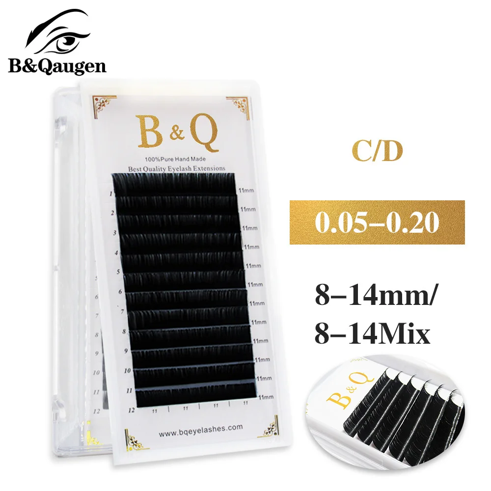 12 линий/лоток Профессиональный шелковые ресницы расширения Индивидуальный