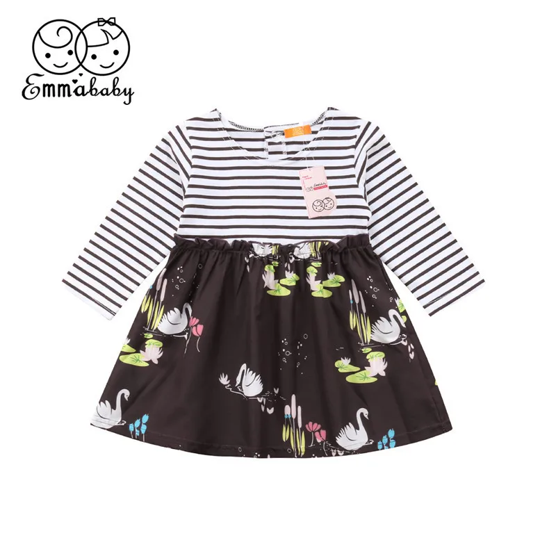 Emmaaby/От 0 до 3 лет милое детское платье для маленьких девочек Одежда принцессы с