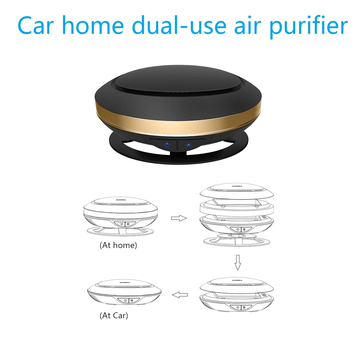 Креативный дизайн домашний Автомобиль двойного назначения увлажнитель воздуха