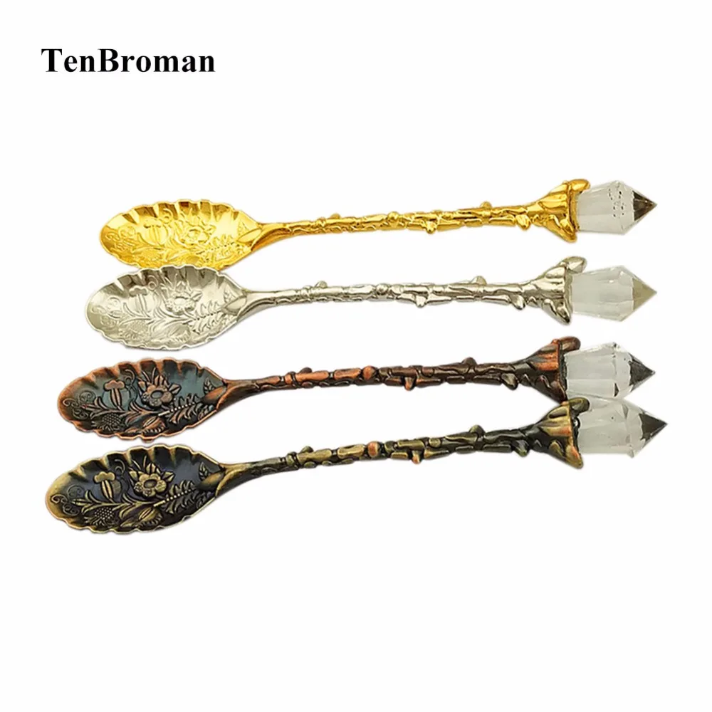 TENBROMAN 12 шт. Королевский Стиль Ретро Модные Винтажные чайные кофейные скобы