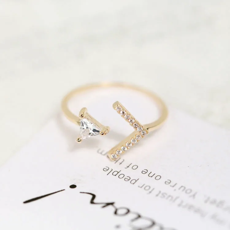 Стрела Амура кубического циркония Открытое кольцо fadeless сплава ювелирные изделия