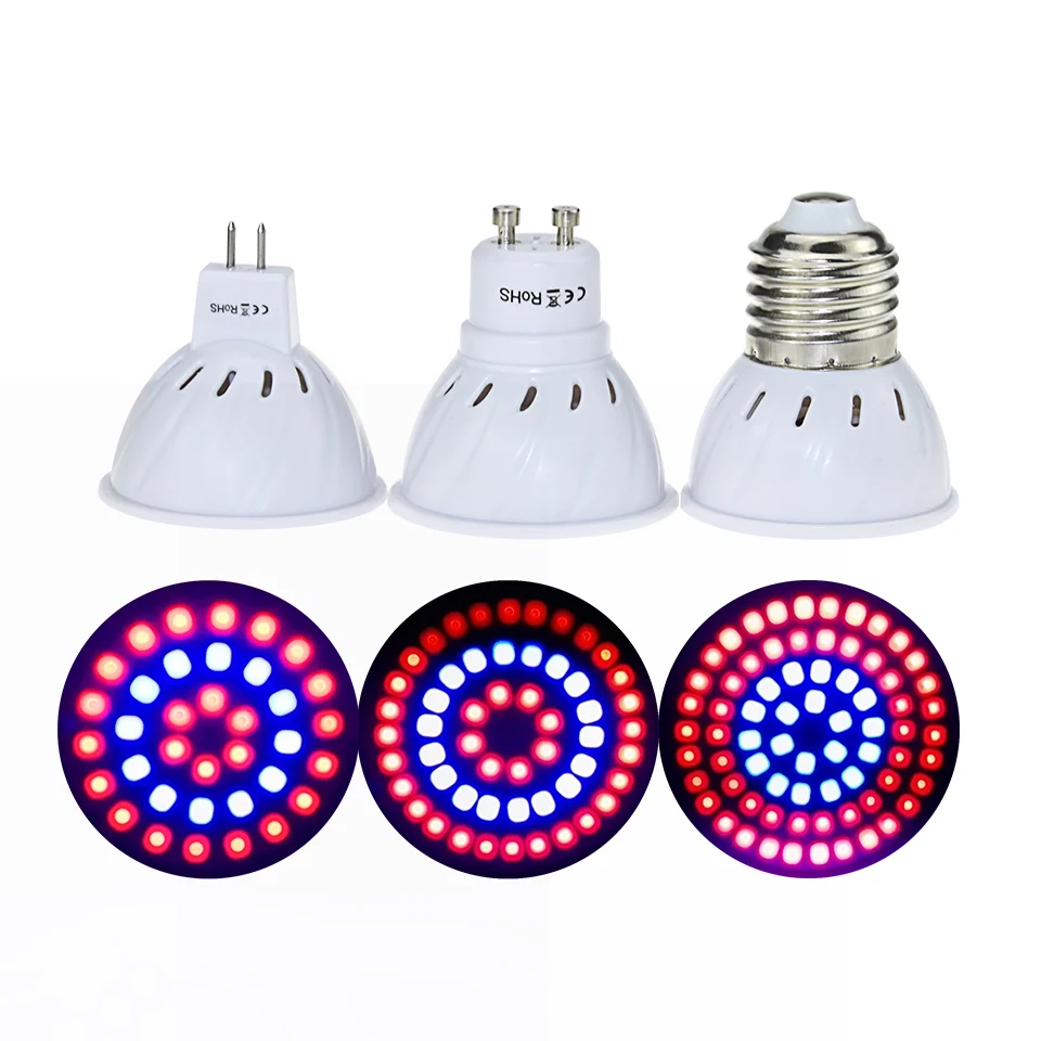 E27 Gu10 Mr16 Plant Lamp Fitolamp For Hydroponics Vegetables Herbs Indoor Seedlings Flower