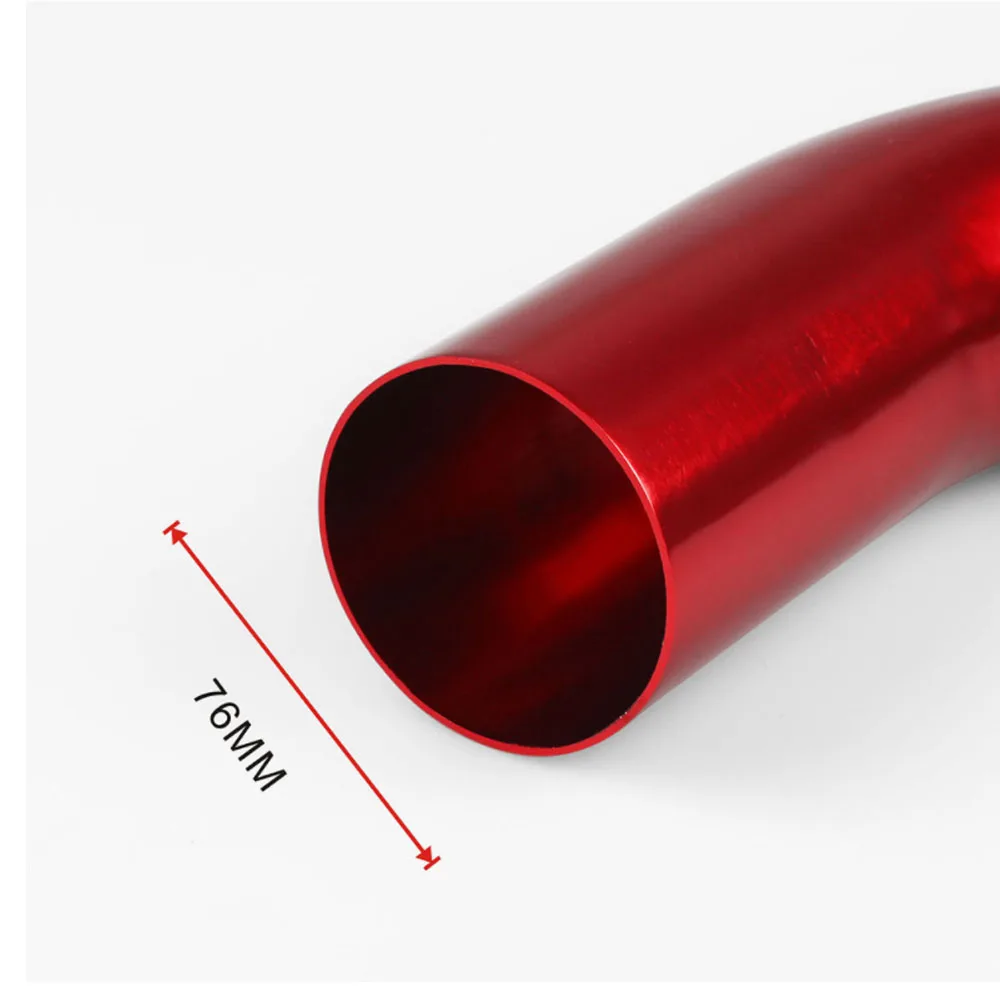 Бесплатная доставка 3 дюйма 76 мм Алюминий автомобиля забора воздуха трубы