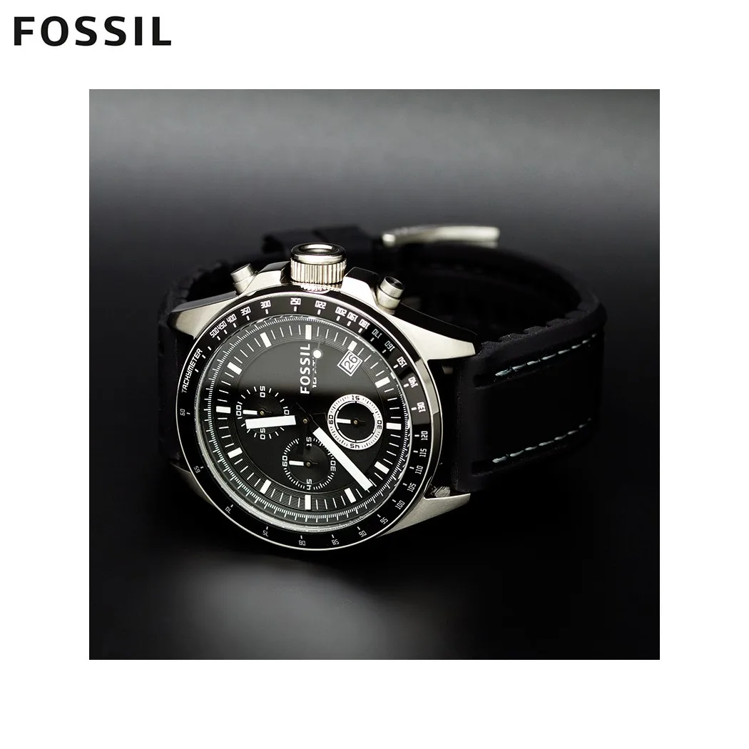 Наручные часы Fossil CH2573IE мужские с кварцевым хронографом на пластиковом