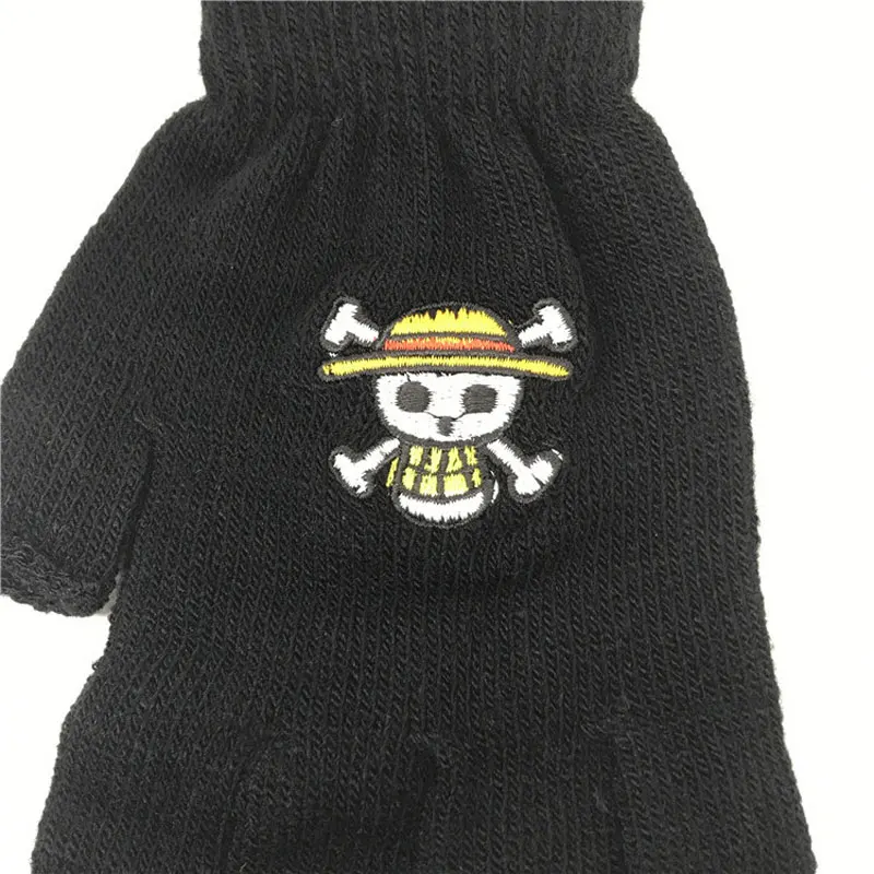 Перчатки унисекс перчатки без пальцев аниме один предмет Пираты Jolly Roger Luffy