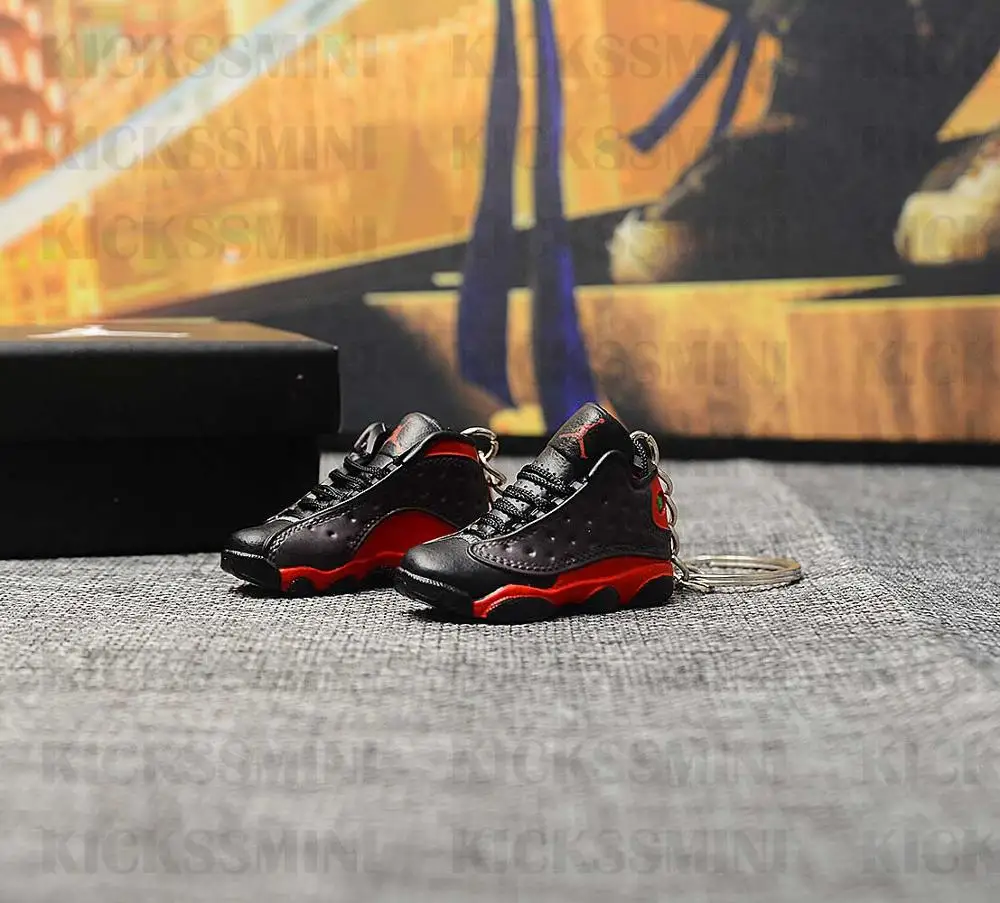 sk025-1 a pair Дропшиппинг Air Jordan XII 13 разводной брелок с кроссовком 1/6 масштаб 3D Мини кроссовок JORDAN Брелок В Форме куклы аксессуар - Цвет: sk025-1 a pair