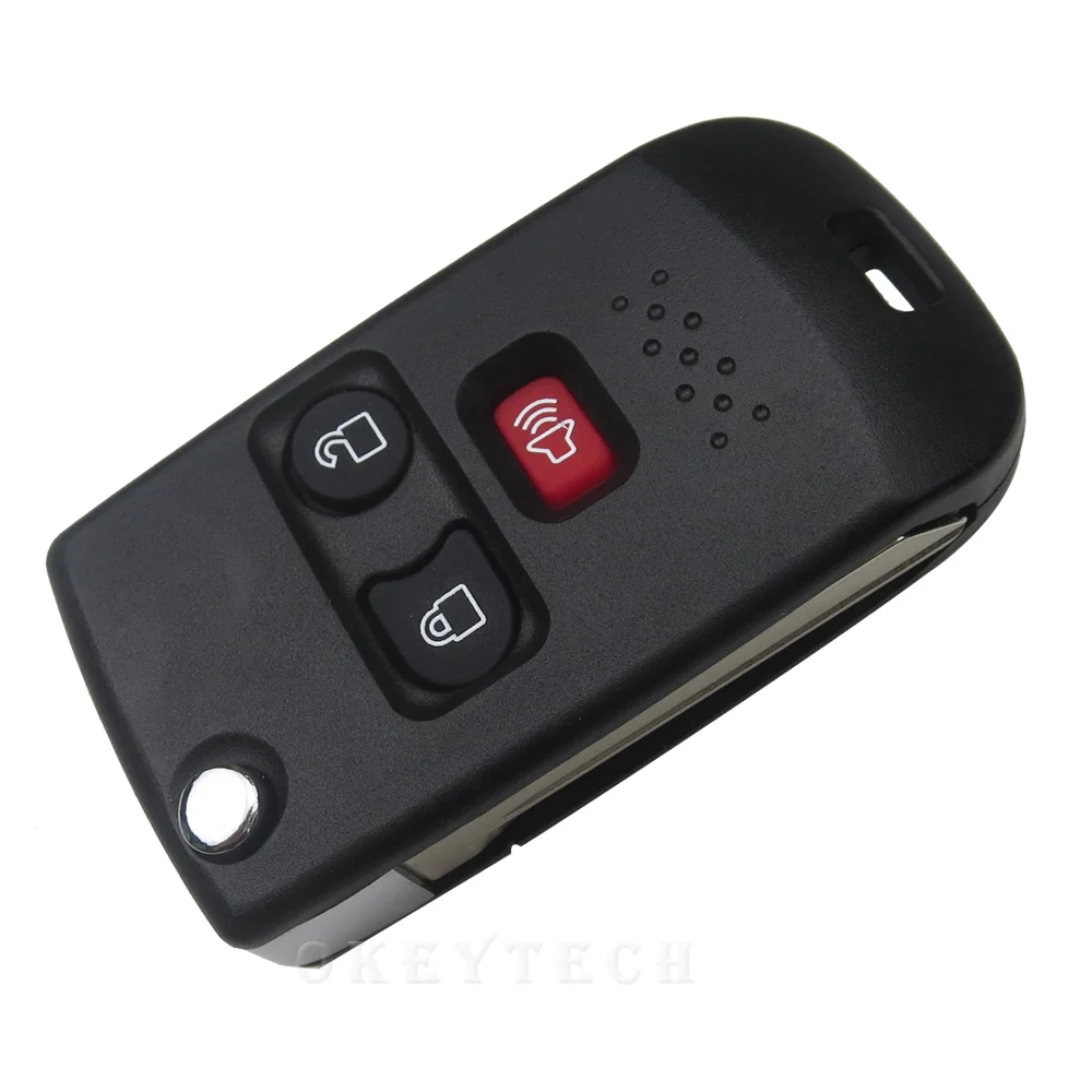 OkeyTech хорошее качество 3 кнопочный откидной модифицированный чехол для ключа